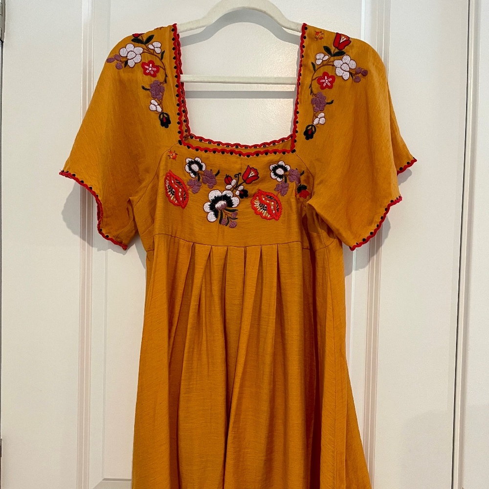 Madewell Flutter Sleeve Tunic Dress